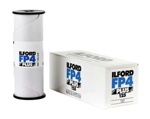 Ilford FP4 Plus - Sort/hvid-filmi - 120 (6 cm) - ISO 125
