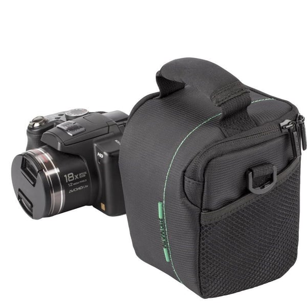 Riva Case 7412 (PS) - Axelremsväska för kamera med zoomlins - polyester - svart