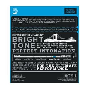 D''Addario EXL125, Gitarr, Stål, Elektrisk, 6 styck