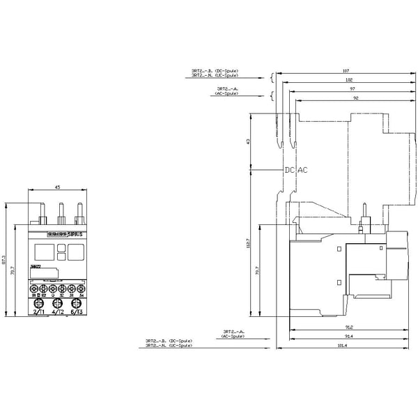 Siemens 3RR2242-1FW30 Valvontareleet
