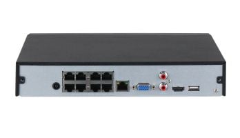 Dahua Technology WizSense NVR4108HS-8P-EI, 8 kanaler, 3840 x 2160 piksler, 720p, 960p, 1080p, HDMI: 3840 × 2160, 1920 × 1080, 1280 × 1024, 1280 × 7...