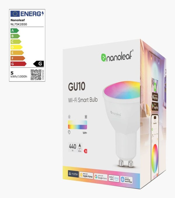 Nanoleaf Essentials Matter smartlampa GU10 5 W RGBCW N7502B02-1GU10