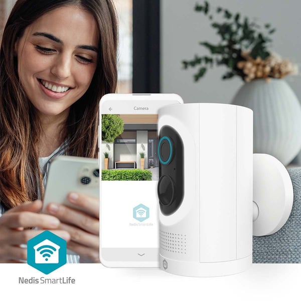 Nedis SmartLife IP-kamera utendørs | Spotlight | 3MP Full HD 1296p | IP65