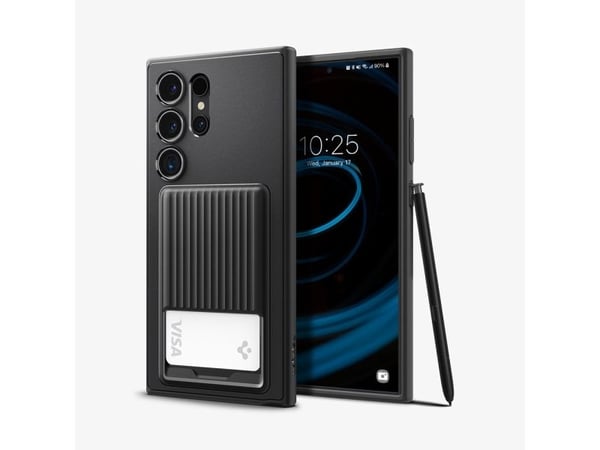 Spigen Liquid Slot, Suojus, Samsung, Galaxy S24 Ultra, 17,3 cm (6.8"), musta