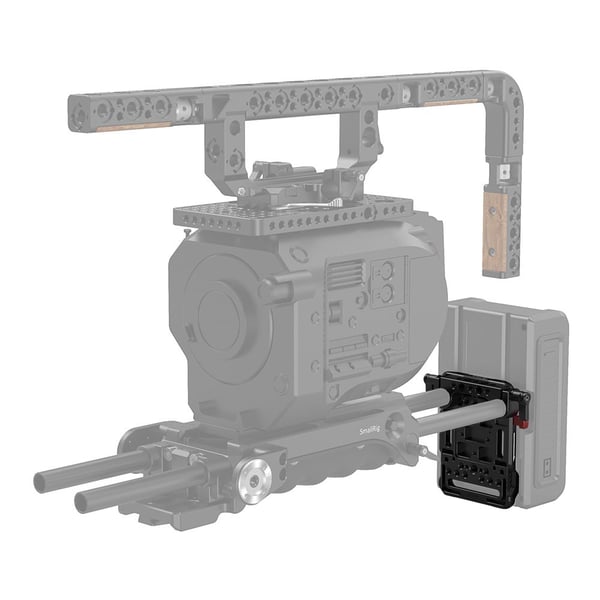 SmallRig 3016, Akkulevy, musta, Punainen, Alumiini, 1/4-20, 3/8-16", M4, Kiina