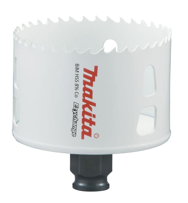 Makita E-03925, Single/enkelt, Drill, Stål, Aluminium, Plast, Tre, Rustfritt stål, Hvit, Bimetall, 4,4 cm