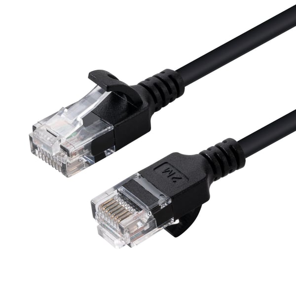 MicroConnect - Nettverkskabel - RJ-45 (hann) til RJ-45 (hann) - 5 m - UTP - CAT 6 - uten hindringer, flertrådet - svart