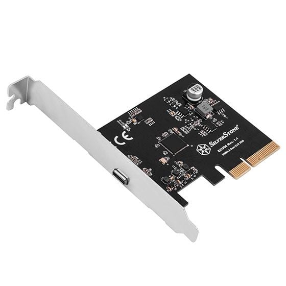 Silverstone ECU06, PCIe, USB 3.2 Gen 2 (3.1 Gen 2), Låg profil, PCIe 3.1, 20 Gbit/s, 0 - 85 ° C