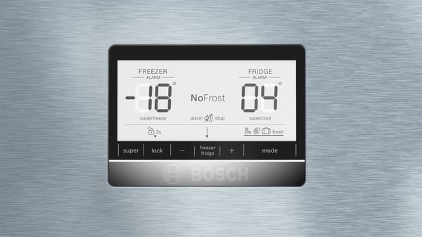 Bosch Serie 6 KGN86AIDR kombiskap 631 L D 86 cm, rustfritt stål