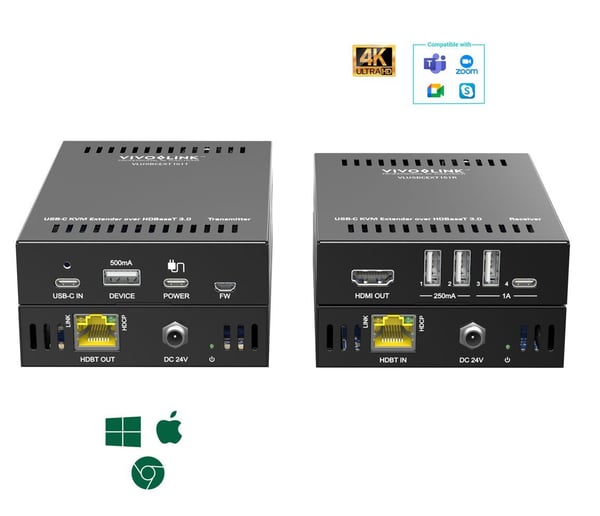 VivoLink - Video/lyd/USB-utvider - HDBaseT 2.0, HDMI, USB 2.0 - opp til 100 m