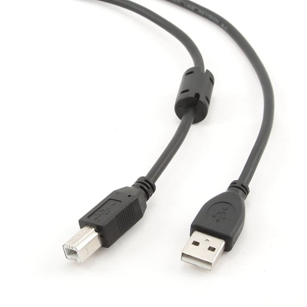 Cablexpert CCF-USB2-AMBM-6 - USB-kaapeli - USB tyyppi B (uros) - USB (uros) - 1,8 m - muotoiltu - musta