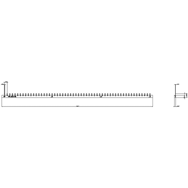 PIN Samleskinne 10mm² 2PH L1016MM