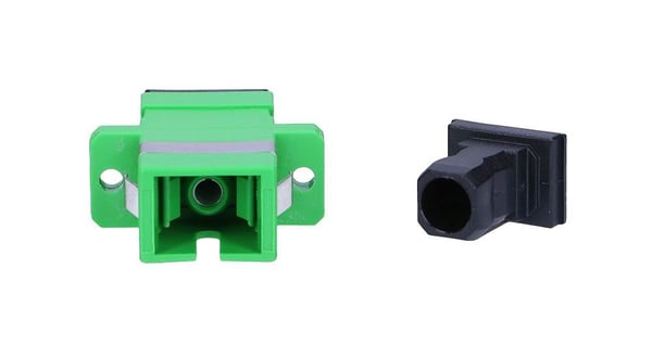 Extralink ADAPTER SC/APC SM SIMPLEX GREEN - Adapter, SC/APC, Obelagd, Grön, Enkelläge, Keramiska, 1 styck