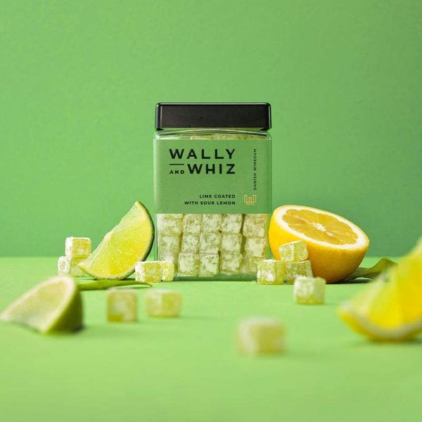 Wally And Whiz Lime med sur Citron Cube 240g