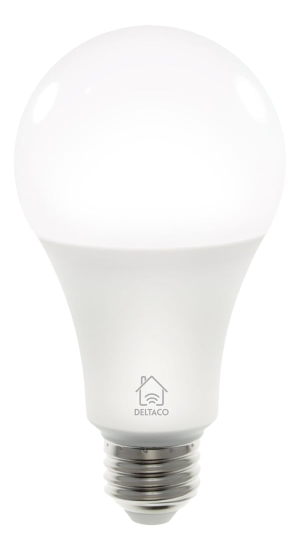 DELTACO SMART HOME - LED-glödlampa - E27 - 9 W (motsvarande 60 W) - varmt till kallt vitt ljus - 2700-6500 K
