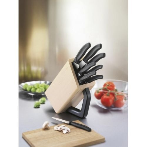Victorinox Classic 6.7173.8 knivsett med knivblokk, 8 stk., svart