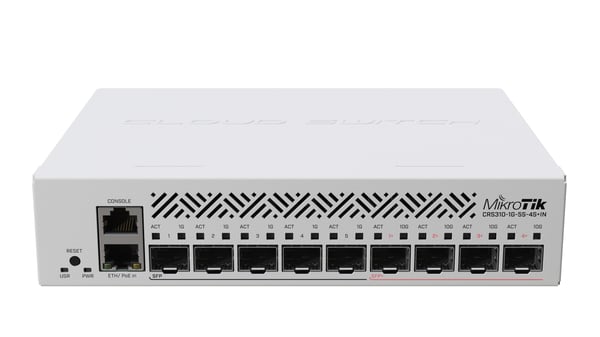 MikroTik CRS310-1G-5S-4S+IN nätverksswitch 5x 1G SFP 4x 10G SFP+ L3