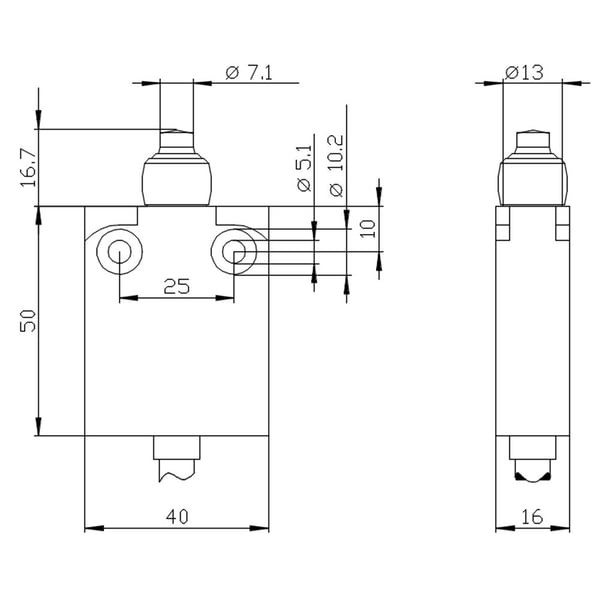 Siemens 3SE54230CC221EA2 3SE5423-0CC22-1EA2 Positionsschalter 240 V 6 A IP67 1 St., Metall, IP67, Cuboid, 146 mm, 133 mm, 42 mm