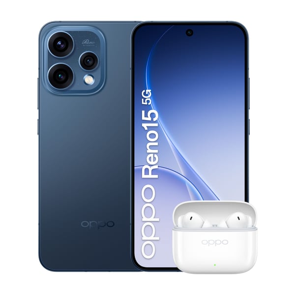 OPPO Reno15 5G Twilight Black Box, 16,7 cm (6.59"), 8 GB, 512 GB, 50 MP, Android 16.0, Marineblå