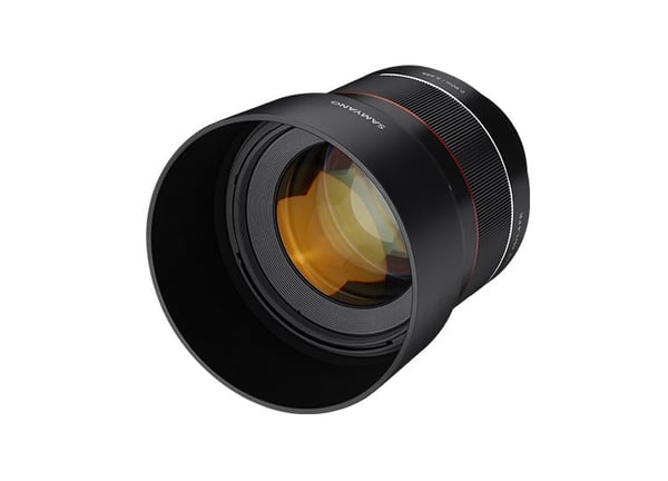 Samyang AF 85mm F1.4 FE -objektiivi, Sony E -kiinnitys, musta