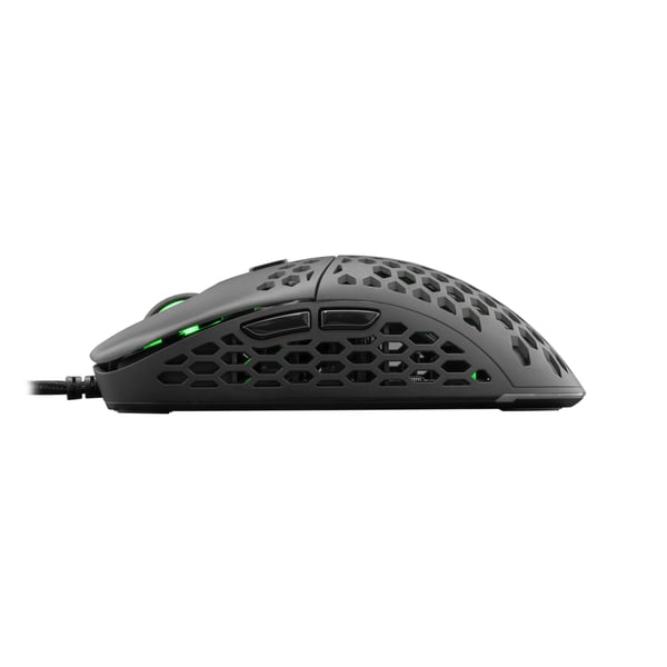 White Shark ?SHARK Naginata, Ambidextrous, Optisk, USB Type-A, 16000 DPI, Svart