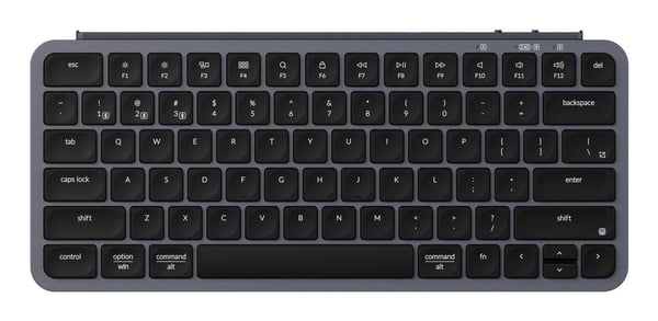 Keychron B1 Pro - Tangentbord - Ultra-Tunn - 75% - trådlös - 2.4 GHz, USB-C, Bluetooth 5.2