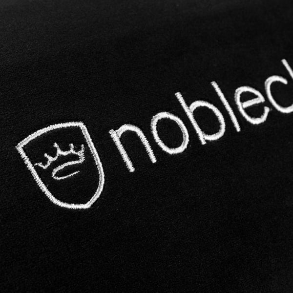 noblechairs Cushion set, Svart, Vit, 2 styck