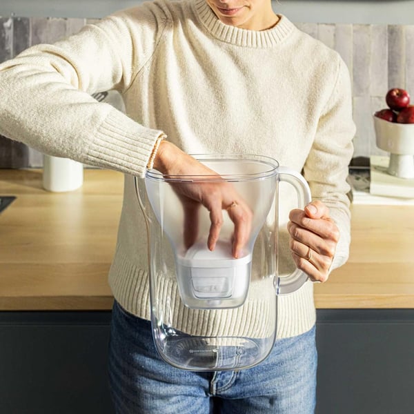 Brita Style Essential, Vesikannun suodatin, 2,4 L, Hiekka, Läpinäkyvä