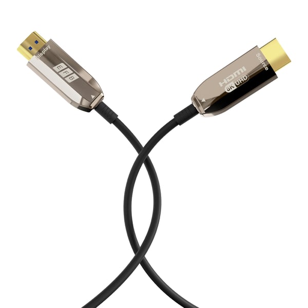 EFB Elektronik HDMI-21-00008, 30 m, HDMI Type A (Standard), HDMI Type A (Standard), 3D, 48 Gbit/s, Svart, Rustfritt stål