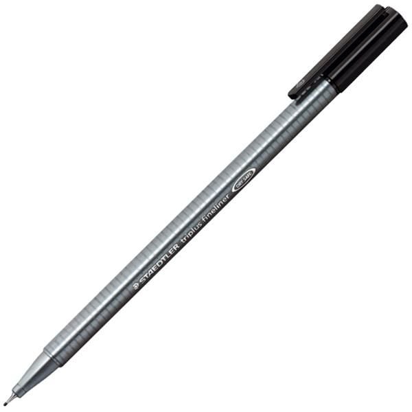 STAEDTLER Fineliner Triplus, 0,3 mm svart - (10 st./förpackning)