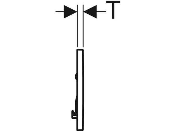 Geberit 115.893.KJ.1, Spolplatta, Vit, Krom, Geberit, 246 mm, 12 mm, 164 mm