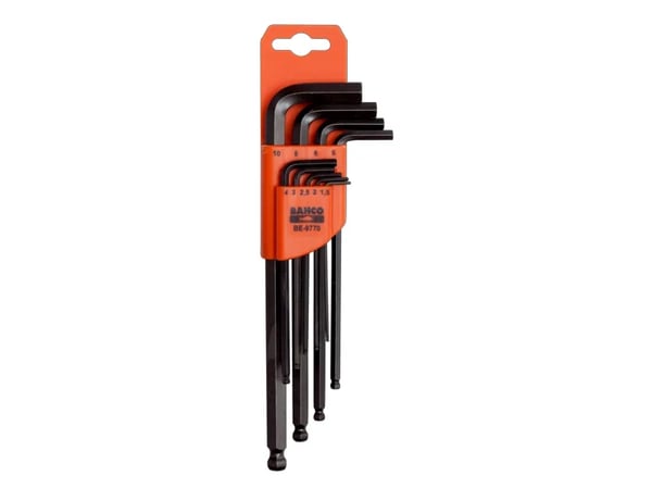 BAHCO BE-9770 insexnyckelsats, 9 st., 1,5–10 mm, kulände