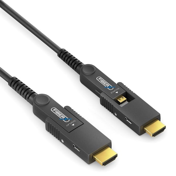 PureLink FiberX Series - Premium High Speed - HDMI-kabel - HDMI hann avtakbar HDMI A-kontakt til HDMI hann avtakbar HDMI A-kontakt - 12.5 m - skjer...