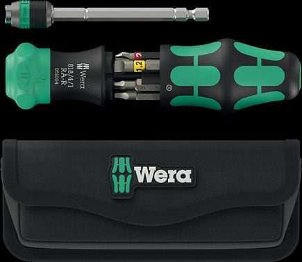 Wera Kraftform Kompakt 26 RA-R laukun kanssa