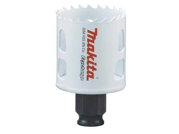 Makita E-03791, Yksi, Pora, Terästä, Alumiini, Muovi, Puu, Ruostumaton teräs, Valkoinen, Kaksoismetalli, 4,4 cm