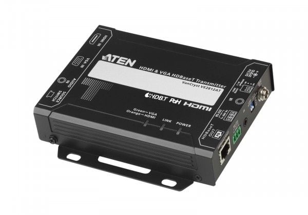 ATEN VanCryst VE2812AT - Video/lyd/infrarød/seriell-utvider - sender - HDBaseT - opp til 150 m ATEN VanCryst VE2812AT - Video/lyd/infrarød/seriell-utvider - sender - HDBaseT - opp til 150 m
