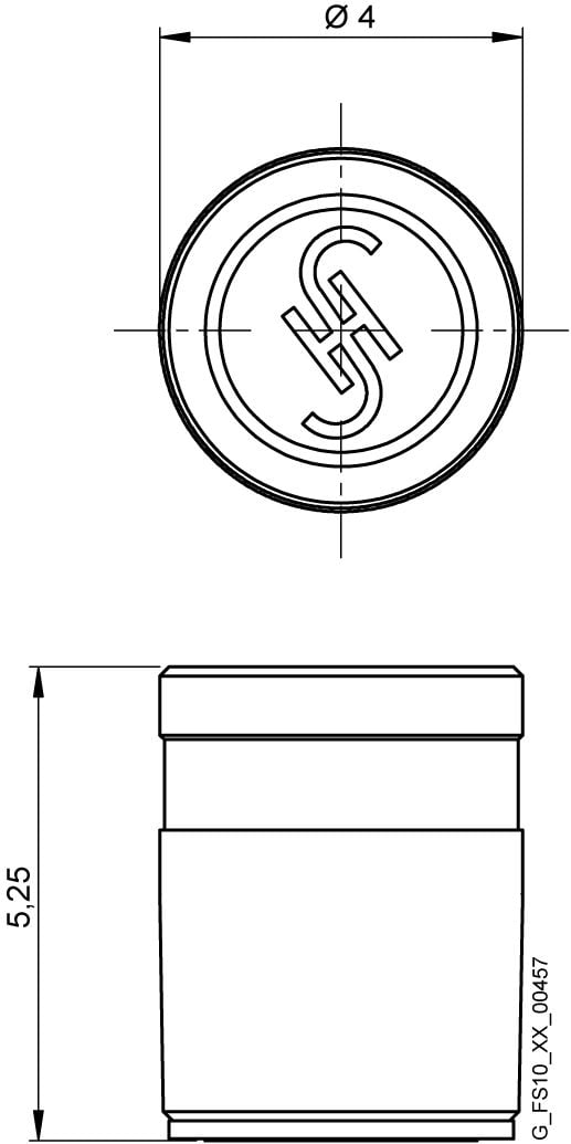 Siemens 6GT2600-0AG00 HF-IC - Transponder, 13.56 MHz, 4 m, EEPROM, 5,2 mm, 4 mm, 5 mm
