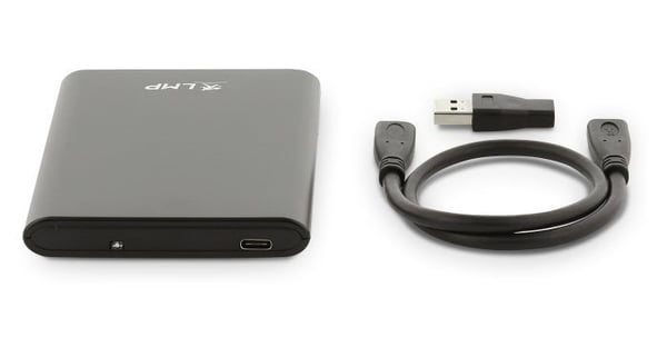 LMP 16117, HDD/SSD-kabinett, 2.5", SATA, 0,52 Gbit/s, USB-tilkobling, Sort