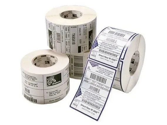 Zebra Z-Perform 1000D - Papir - permanent akryllim - ubestrøket - hvit - 102 x 102 mm 8400 etikett(er) (12 rull(er) x 700 etiketter)