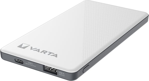 Varta Energy 5000 varavirtalähde 12 W 5000 mAh 2 USB-A, 1 USB-C, musta/valkoinen