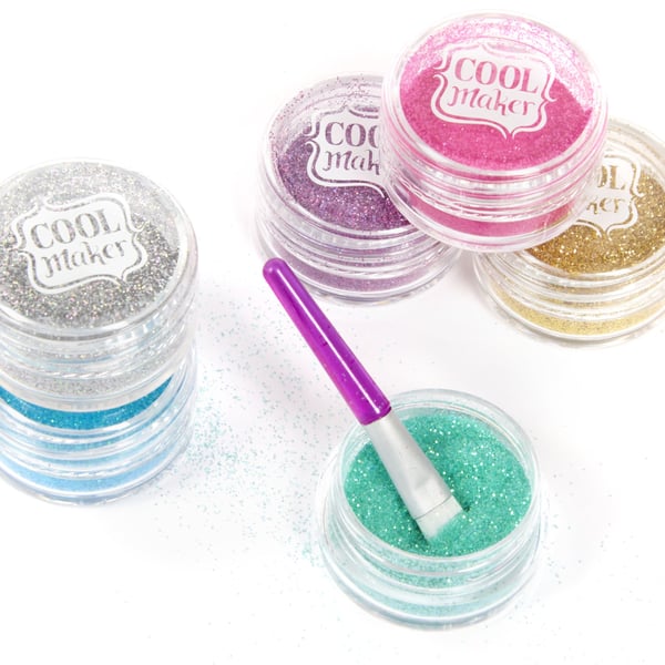 Cool Maker CLM ACK Glitter Nails GML, Lasten manikyyrisetti, 8 vuosi/vuosia, Monivärinen