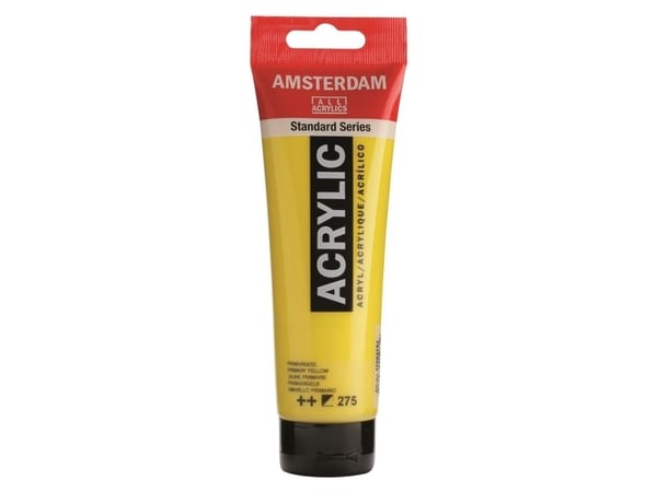 Artequipment Farba akrylowa TALENS AMSTERDAM 120ml 275 - PRIMARY YELLOW uniw