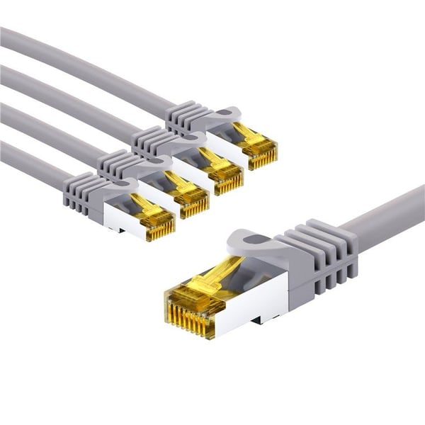 Goobay 69469, 3 m, Cat7, S/FTP (S-STP), RJ-45, RJ-45, Grå