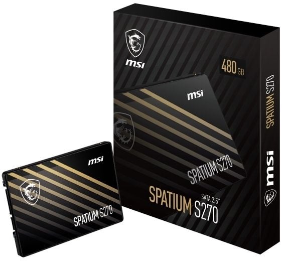 MSI SPATIUM S270 SATA 2.5 480GB, 480 GB, 2.5", 6 Gbit/sek.