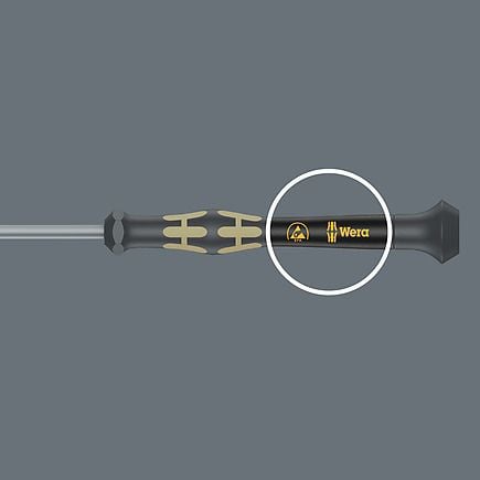 Wera 1550 PH ESD Kraftform Micro ristipääruuvimeisseli, 19 mm, 157 mm, 19 mm, 19 mm