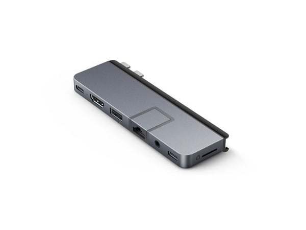 HyperDrive DUO Pro - Dokkingstasjon - USB-C x 2 - HDMI, USB4 - 1GbE - for Apple MacBook Air; MacBook Pro