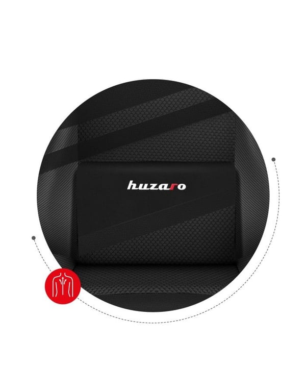 Huzaro Force 4.4 Carbon gamingstol, svart