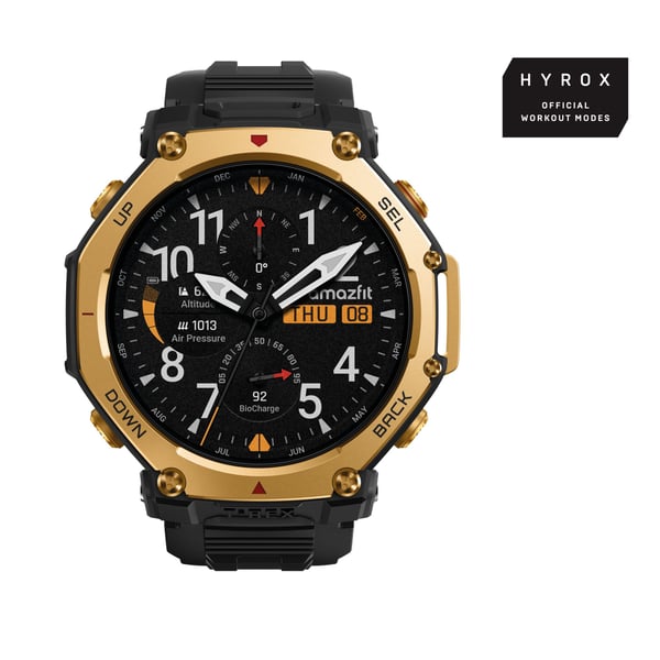 Amazfit T-Rex 3 Pro, 3,81 cm (1.5"), AMOLED, Kosketusnäyttö, Wi-Fi, GPS (satelliitti), 52 g