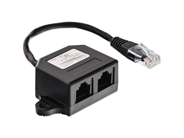 InLine InLine® ISDN splitter, 1 -> 2, 0,15m, med motstander