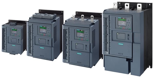 Siemens 3RW5513-3HA05 3RW55133HA05 Pehmeäkäynnistin Moottorin teho 400 V:llä 5,5 kW Moottorin teho 230 V:llä 3 kW 200 V, 600 V nimivirta 13 A, IP00...